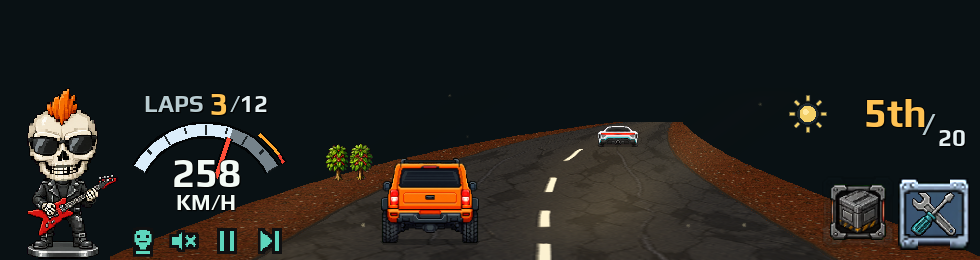 Automatic race on the desktop strip