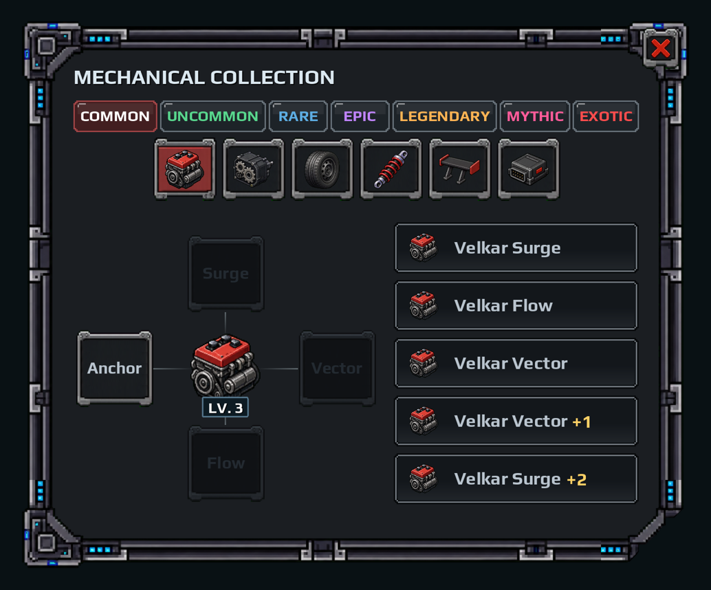 Collection set at level 3 with the level badge