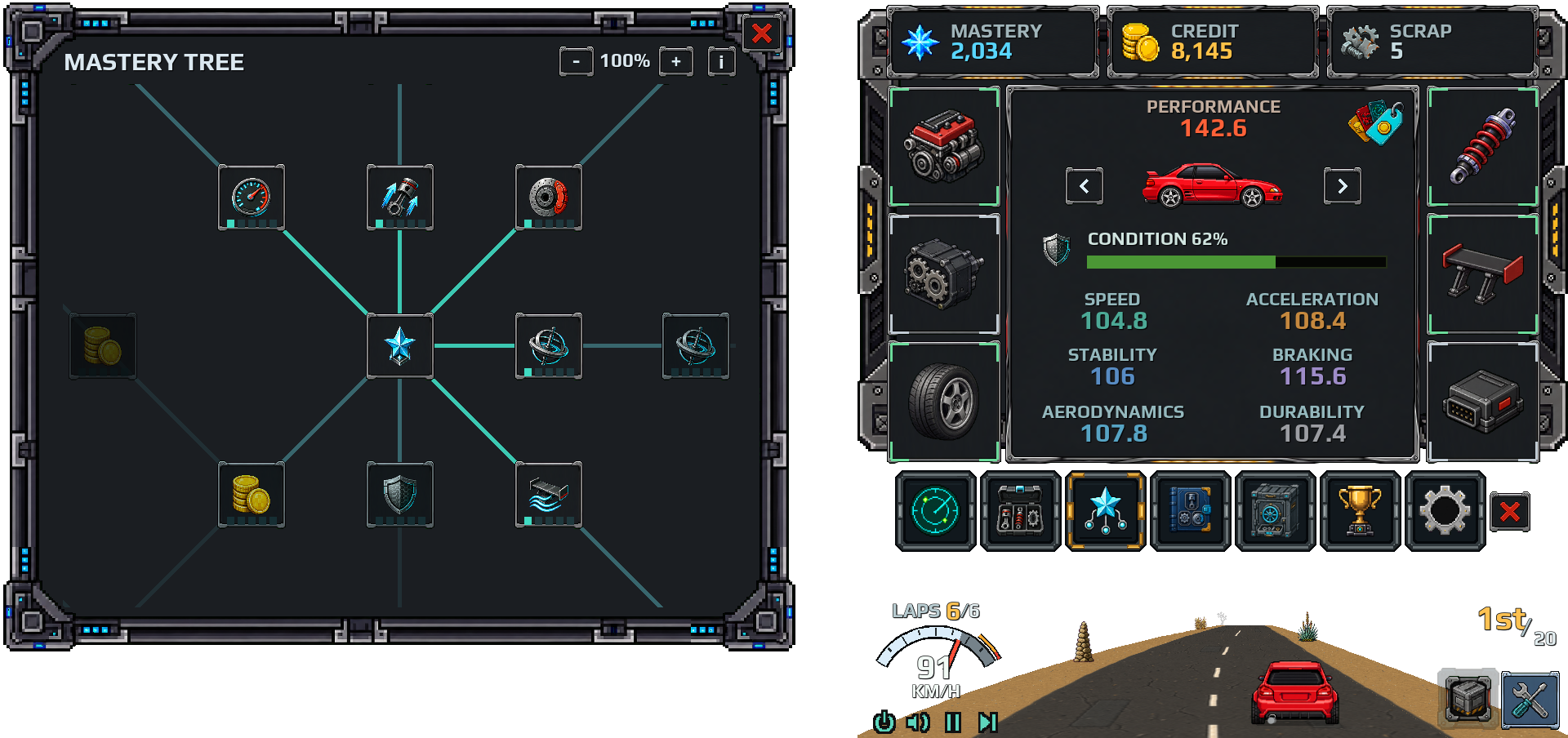 The game's Mastery tree
