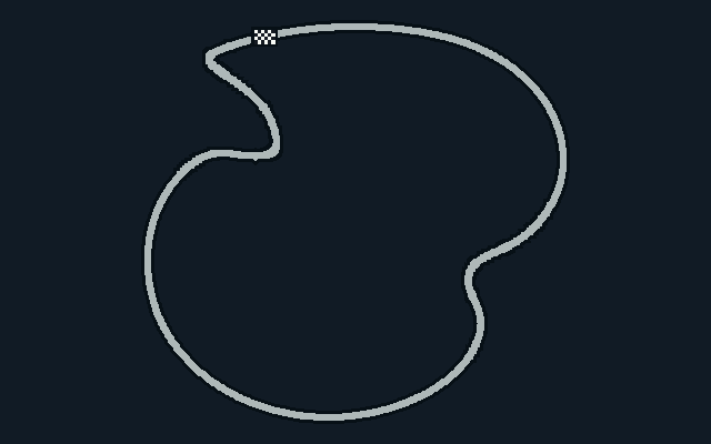 Track: Colombia. Start/finish marker
