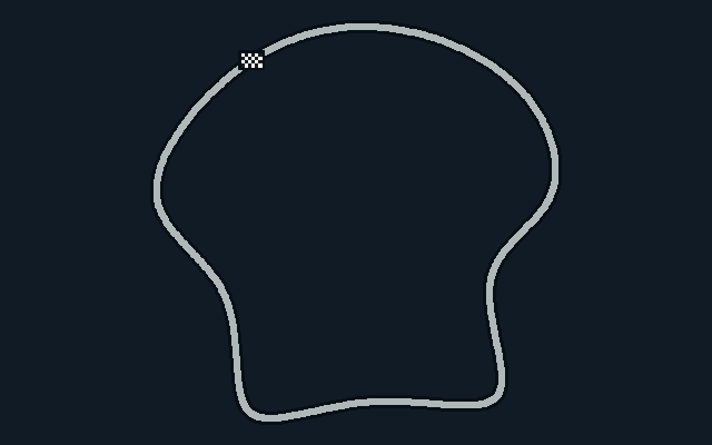 Track: India. Start/finish marker
