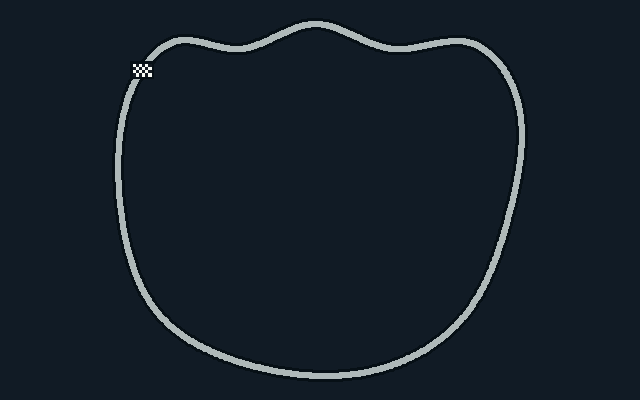 Track: Indonesia. Start/finish marker
