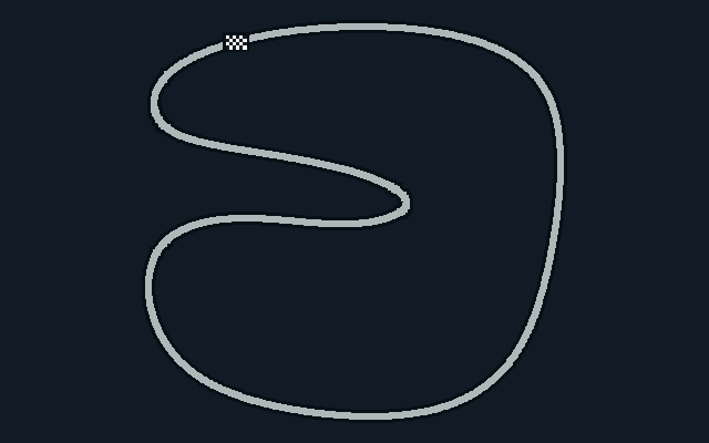 Track: Mexico. Start/finish marker
