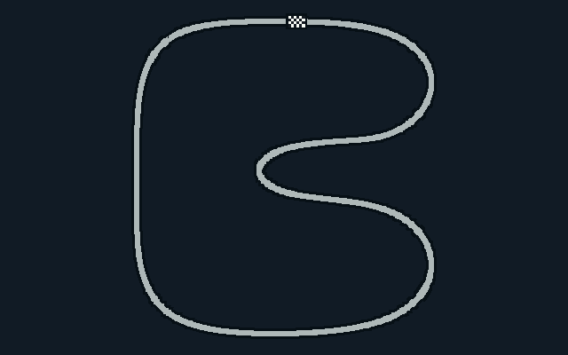 Track: Brazil. Start/finish marker