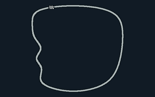 Track: Saudi Arabia. Start/finish marker