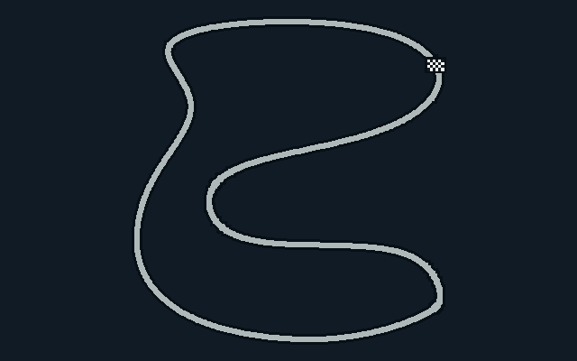 Track: Spain. Start/finish marker