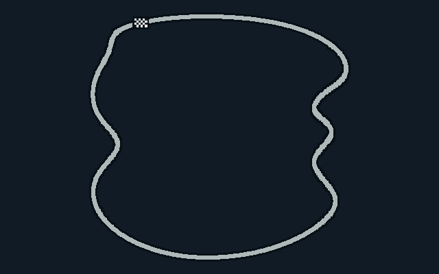 Track: Sweden. Start/finish marker