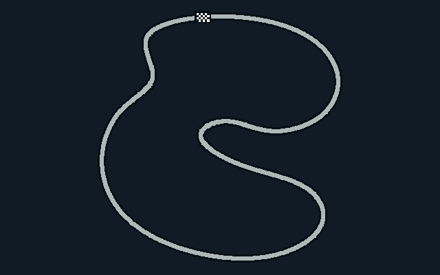 Track: United Kingdom. Start/finish marker