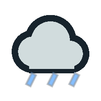 Rainy weather icon
