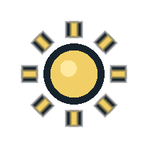 Sunny weather icon